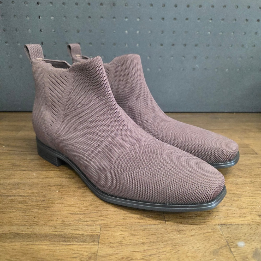 VIVAIA Chelsea Boots Womens US 9/10 EU 41 Brown Knit Ankle Boots